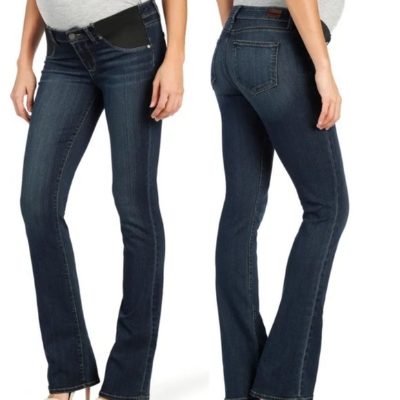 PAIGE Denim - PAIGE Manhattan Bootcut Jeans dark wash and classic